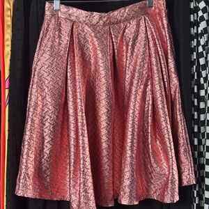 Lularoe Elegant Pink Metallic Skirt